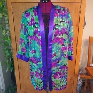 Rue Sheer Light Weight Open Front Kimono